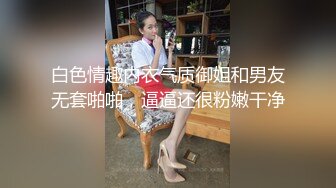 白色情趣内衣气质御姐和男友无套啪啪，逼逼还很粉嫩干净